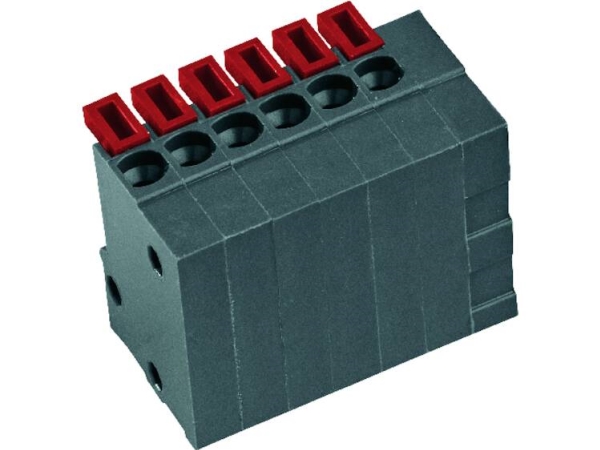 Ptr Akz4791/12Kd-2.54-V Fjederkraftsklemmeblok 0,75 Mm² Poltal 12 Basaltgrå 1 Stk