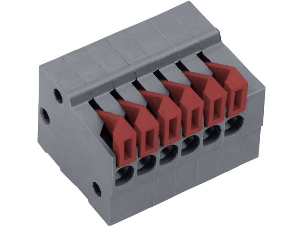 Ptr Akz4791/2Kd-2.54-H Fjederkraftsklemmeblok 0,75 Mm² Poltal 12 Basaltgrå 1 Stk