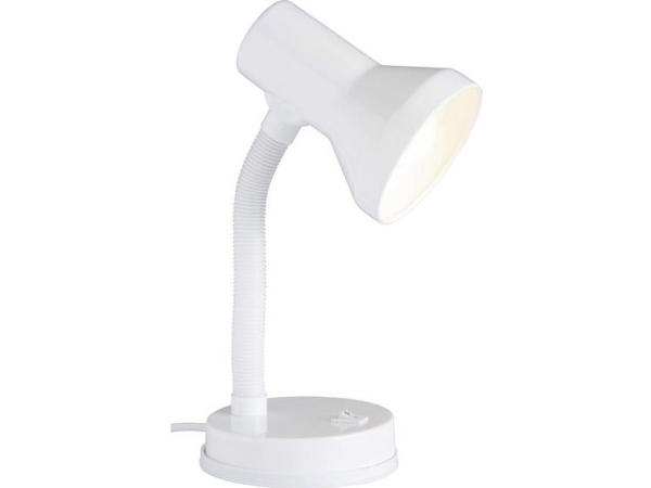 Brilliant Junior Tischlampe Energiespar-/Glühlampe E27 40 W Weiß
