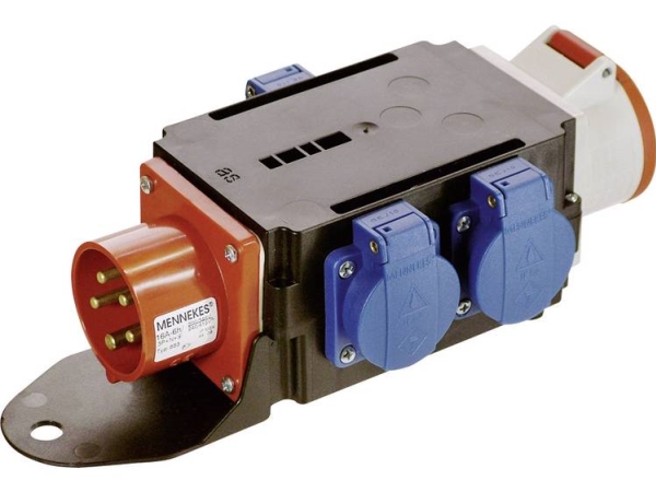 As Schwabe 60520 Mixo-Adapter 400V "Brigach" 16 A 1 Cee-Stik 16 A, 5-Polet 400 V Ip44 (60520)