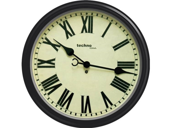 Techno Line Wt 7050 Quarz Vægur 50 Cm X 13 Cm Sort