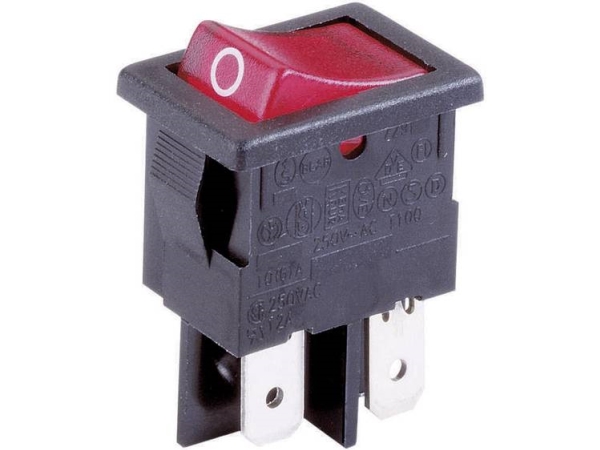 Arcolectric (Bulgin Ltd.) H 8553 Vb Nag Vippekontakt H 8553 Vb Nag 230 V/Ac 10 A 2 X Off/On Klikkende 1 Stk