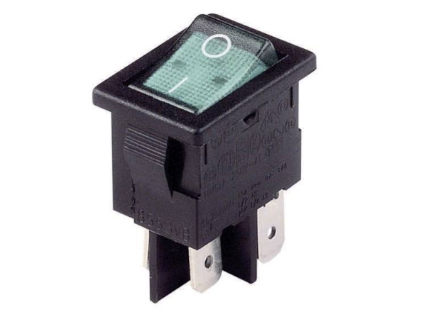 Arcolectric (Bulgin Ltd.) Wippschalter H 8553 Vb Nac 230 V/Ac 10 A 2 X Aus/Ein Klickend 1 St
