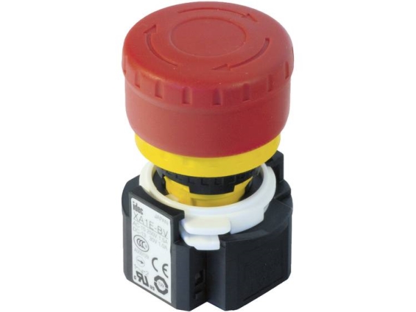 Idec Xa1e-Bv302r Not-Aus-Taste Selbstüberwachend 250 V/Ac 3 A, 2 X Schaltkontakt, 1 Stk