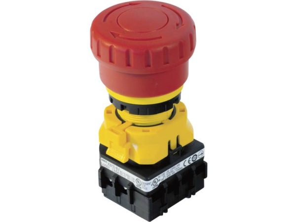Idec Xw1e-Bv402mfr Not-Aus-Taste Selbstüberwachend 250 V/Ac 3 A 2 X Wechslerkontakt 1 Stk