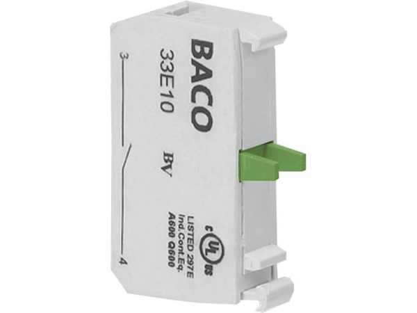 Baco 33E10 Kontaktelement 1 X Sluttekontakt Key End 600 V 1 Stk