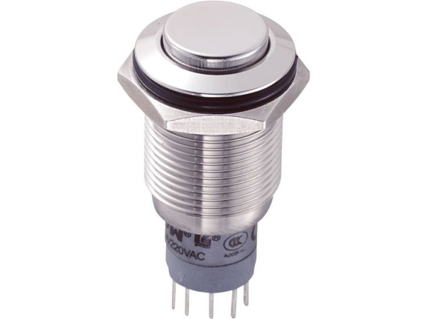 Tru Components Las2gqh-11/S/P Festverdrahteter Taster 250 V/Ac 3 A 1 X Ein/(Ein) Berührung 1 St