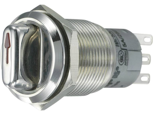 Tru Components 701812 Las1-Agq-22X/31 Vandalismussichere Drehschalter 250 V/Ac 3 A Schaltstellungen 2 2 X 45° Ip65 1 St.
