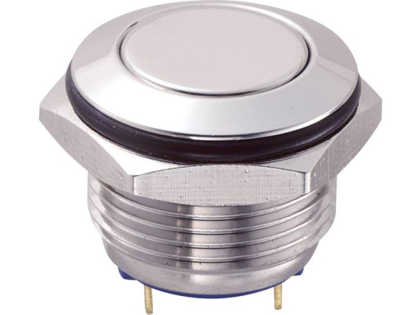 Tru Components Gq16f-10/J/S Festverdrahteter Taster 48 V/Dc 2 A 1 X Aus/(Ein) Berührung Ip65 1 Stück