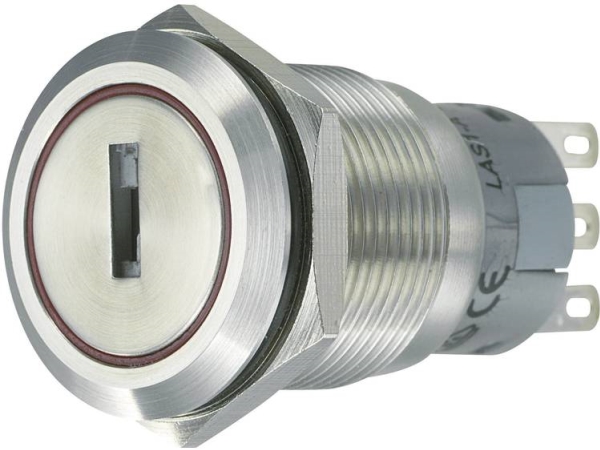 Tru Components 701824 Schlüsselschalter Vandalismusgeschützt 250 V/Ac 5 A 2 X On/Off/On 2 X 45° Ip40 1 Stk.
