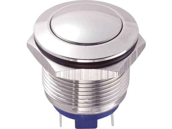 Tru Components Gq19b-10/J/S Festverdrahteter Taster 48 V/Dc 2 A 1 X Aus/(Ein) Berührung Ip65 1 Stück