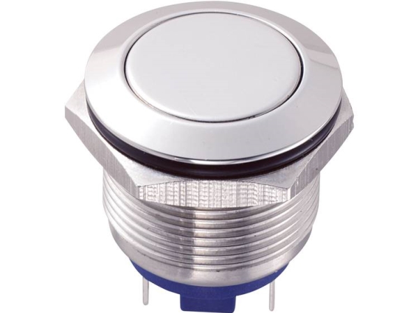 Tru Components Gq19f-10/J/S Festverdrahteter Taster 48 V/Dc 2 A 1 X Aus/(Ein) Berührung Ip65 1 Stück