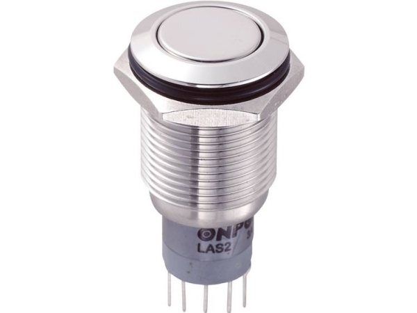 Tru Components Las2gqf-22/S/P Festverdrahteter Taster 250 V/Ac 3 A 2 X Ein/(Ein) Berührung 1 St