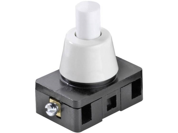 Interbär 8001-007.01 Druckschalter 250 V/Ac 6 A 1 X On/Off Klikkende (L X B X H) 27 X 16 X 29.7 Mm 1 Stk