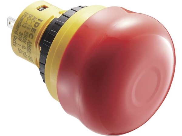 Idec Ab6e-3Bv02prh Nødstopknap 250 V/Ac 3 A 2 X Brydekontakt Ip65 1 Stk