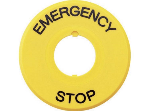 Emergency Stop Plate Haav-27