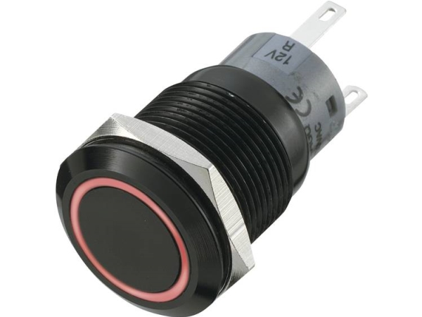Tru Components Las1-Agq-11E/R-G Festverdrahteter Taster 250 V/Ac 5 A 1 X Aus/(Ein) Berührung Rot, Grün 1 St