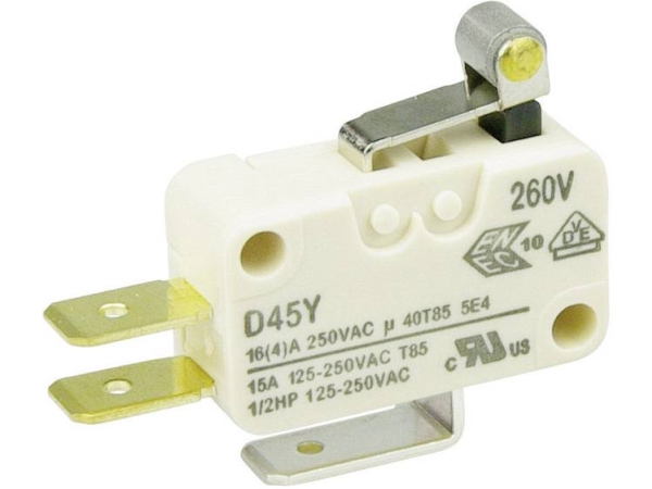 Zf Microkontakt D453-V1ra 250 V/Ac 16 A 1 X On/(On) Trykknap 1 Stk