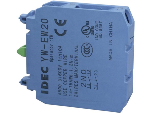 Idec Yw-Ew20 Kontaktelement 2 X Sluttekontakt Key End 240 V/Ac 1 Stk