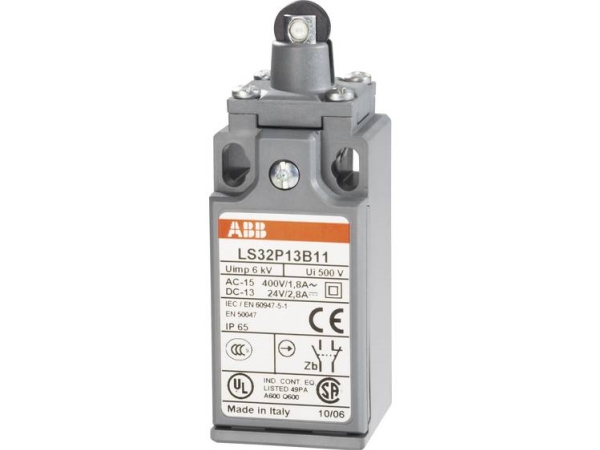 Abb Endschalter 400 V/Ac 1.8 A Rollenstößel Tastend Ls32p13b11 Ip65 1 St. (1Sbv010313r1211)