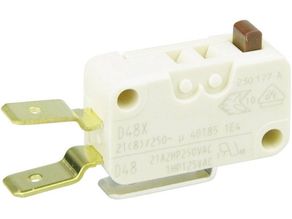 Zf Microcontact D489-V3aa 250 V/Ac 21 A 1 X On/(On) Knapende 1 Stk