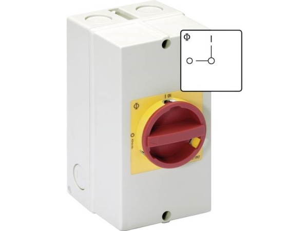 Kraus & Naimer Kg64b T206/40 Kl71v Reparaturkontakt Verriegelbar 63 A, 1 X 90°, Rot/Gelb 1 Stk