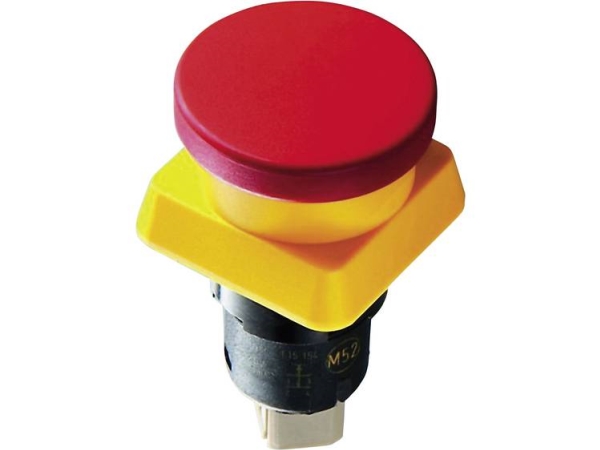 Rafi 1.15.154.016/0301 Not-Aus-Taste 25 V 0,1 A 2 X Wechselschaltkontakt Ip65 (6 Stk.)