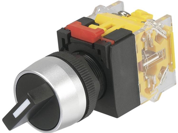 Tru Components Las0-A3y-20X/31 Drehkontakt | 250 V/Ac 5 A | Schaltstellungen 3, 2 X 45° | Ip40 | 1 Stk