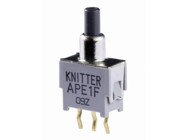 Knitter-Switch Ape 1F Ape 1F Trykknap 48 V Dc/Ac 0.05 A 1 X On/(On) Tastende (L X B) 9.5 Mm X 5 Mm 1 Stk
