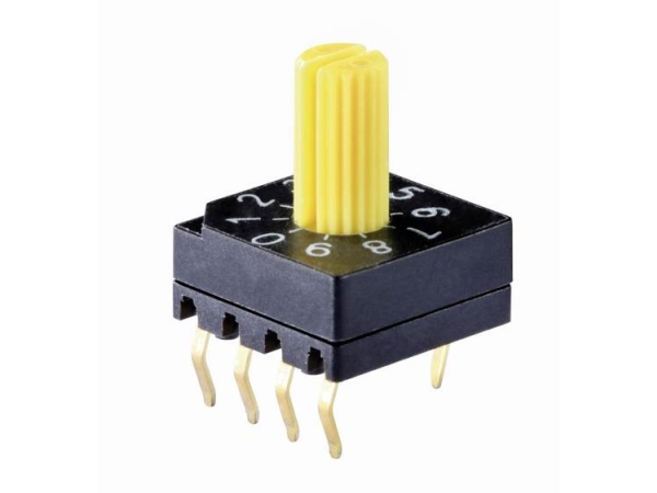 Knitter-Switch Drs 4010 Drs 4010 Koderingskontakt Bcd 0-9 Afbryderpositioner 10 1 Stk
