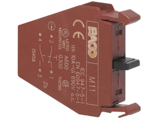 Baco Lm11 Kontaktelement 1X Öffnerkontakt, 1X Schließkontakt, 600 V