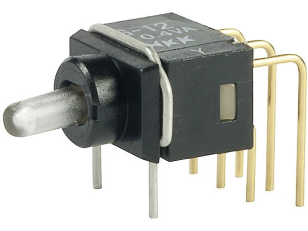 Nkk Switches G12ap G12ap Vippeafbryder 28 V Dc/Ac 0.1 A 1 X On/On Klikkende 1 Stk