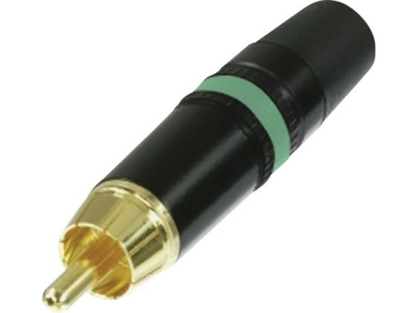 Rean Av Nys373-5 Cinch-Stecker/Stecker Gerade Poltellung: 2 Schwarz, 1 Grün (1 Stk.)