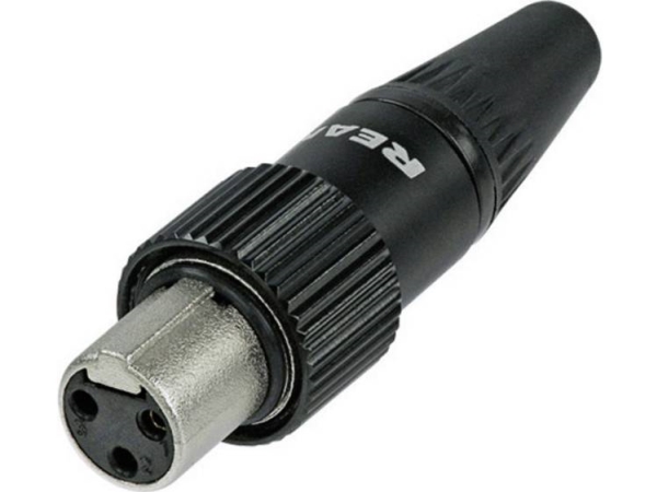 Rean Av Rt3fct-B Miniatur-Xlr-Stecker Gerade 3-Polig Schwarz 1 Stk