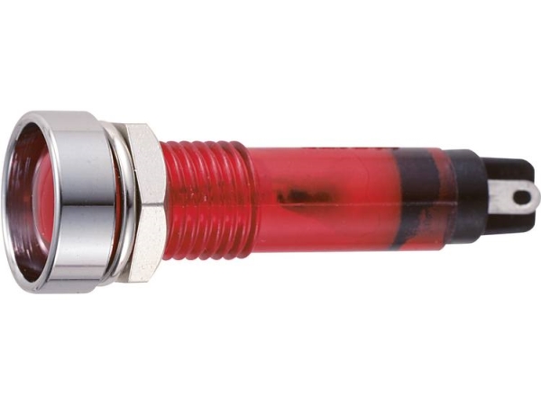 Sedeco B-406 12V Red Standard-Signallampe Med Pære Rød 1 Stk