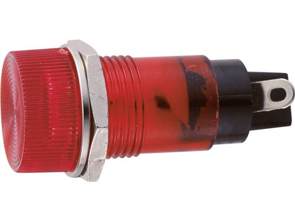 Sedeco B-432 12V Red Standard-Signallampe Med Pære Rød 1 Stk