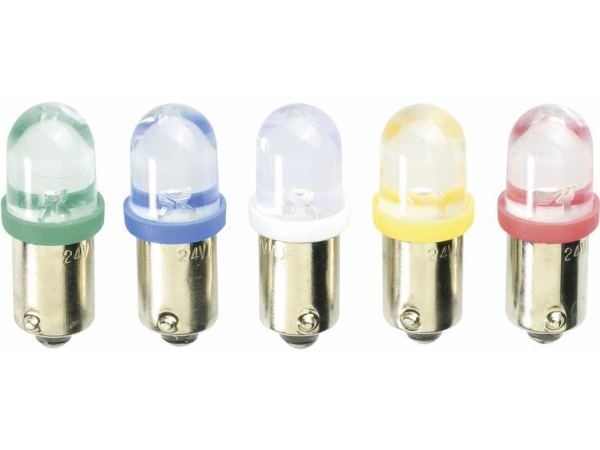 Barthelme 59091214 Led-Signalleuchte Blau Ba9s 12 V/Dc, 12 V/Ac