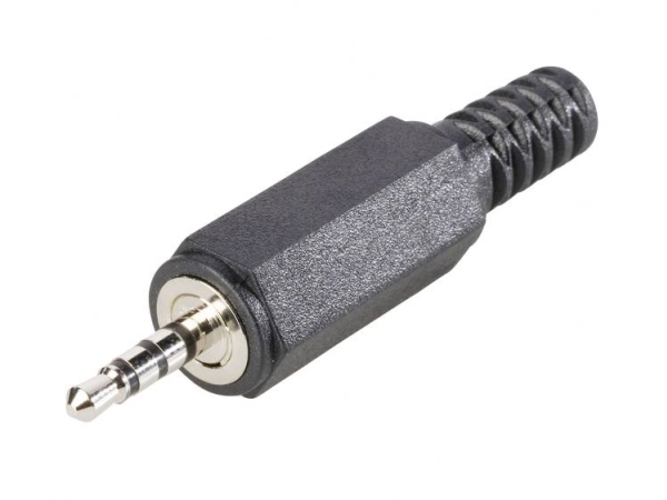 Bkl Electronic 1107020 Klinkenstecker 2,5 Mm Stecker, Gerade Polzahl: 4 Stereo Schwarz 1 Stück