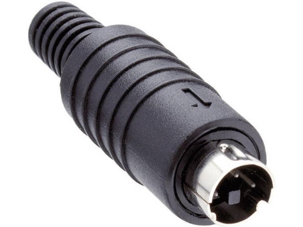 Lumberg Mp-371/S6 Din-Rundstik Stik, Lige Poltal: 6 Sort 1 Stk