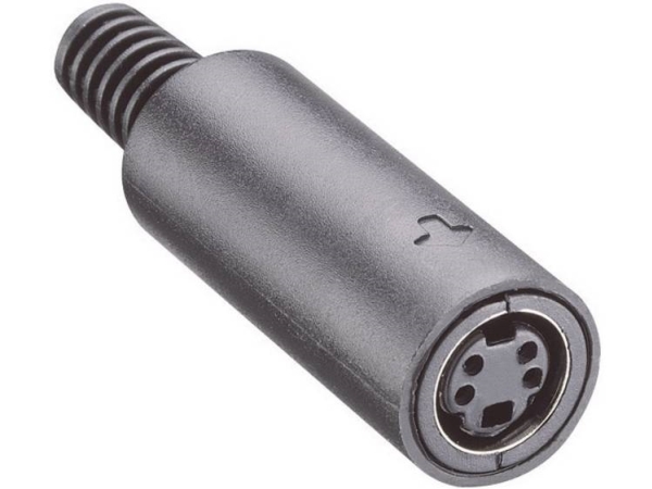 Lumberg Mj-372/8 Din-Rundstik Tilslutning, Lige Poltal: 8 Sort 1 Stk