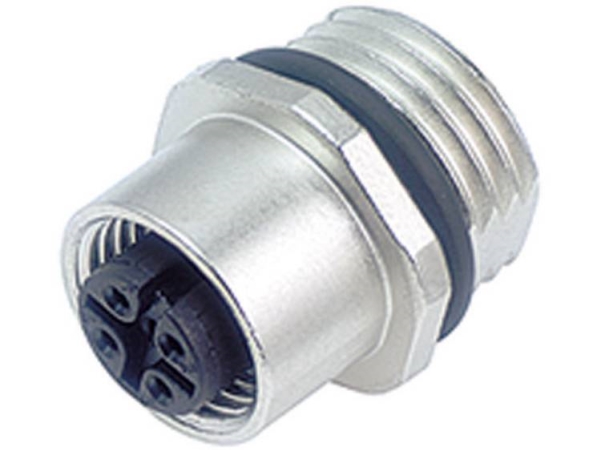 Binder 09-3432-77-04 Sensor- /Aktor-Stikforbinder Til Indbygning M12 Tilslutning, Lige Pol-Tal (Rj): 4 1 Stk Piece