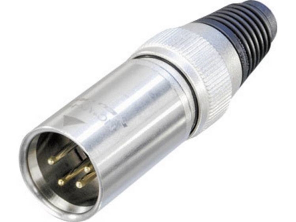 Neutrik Xlr-Steckverbinder Stecker, Gerade Polzahl: 4 Silber Nc4mxhd 1 St. (Nc4mxhd)
