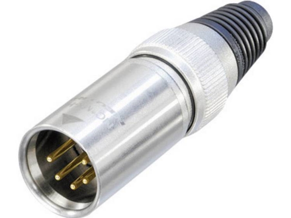 Neutrik Xlr-Steckverbinder Stecker, Gerade Polzahl: 5 Silber Nc5mxhd 1 St. (Nc5mxhd)