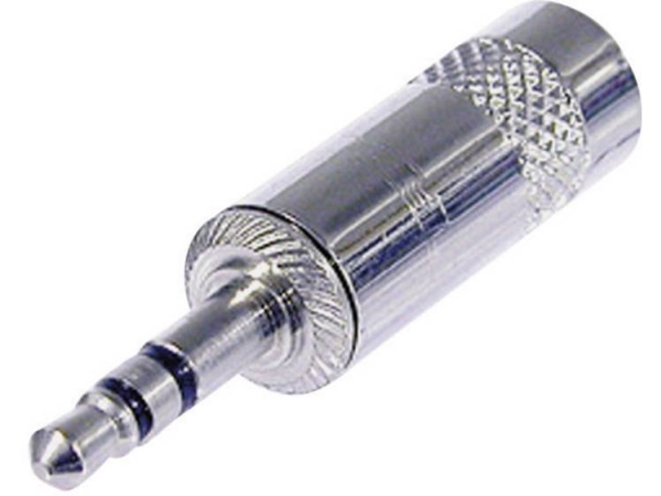 Rean Av Nys231l Jack-Stik 3,5 Mm Stik, Lige Poltal: 3 Stereo Sølv 1 Stk