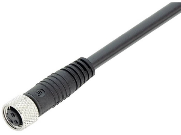 Binder 79-3406-52-03 Sensor-/Aktuator-Stecker, M8-Anschluss, Gerade 2,00 M, Polzahl (Rj): 3, 1 Stk