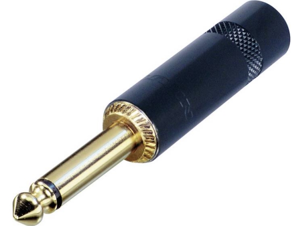 Rean Av Nys224bg Klinkenstecker 6,35 Mm Stecker, Gerade Polzahl: 2 Mono Schwarz, Gold 1 Stück