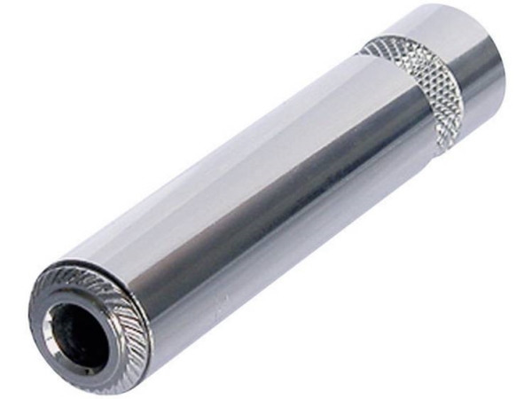 Rean Av Nys2202p Jack-Stik 6,35 Mm Tilslutning, Lige Poltal: 2 Mono Sølv 1 Stk