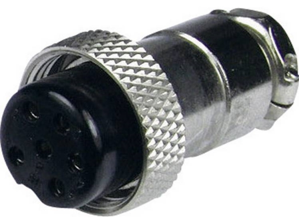 Cliff Fc684215 Miniature-Din-Rundstik Tilslutning, Lige Poltal: 5 Sølv 1 Stk