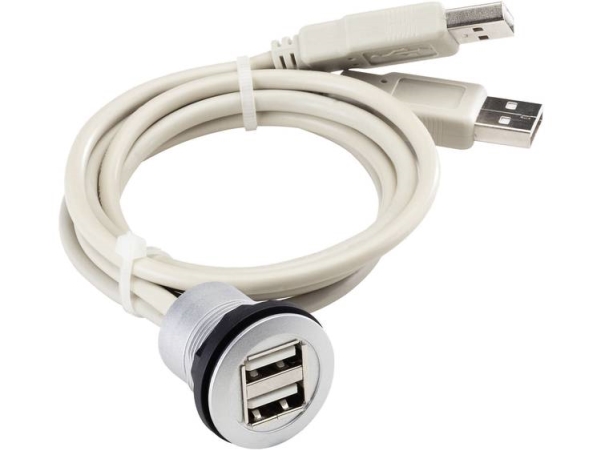 Usb-Unterputzanschluss 2.0 - Type A Doppelt - Unterputz Rrj_2Usb (2 X Usb Type A Buchse) Schlegel - 1 Stk