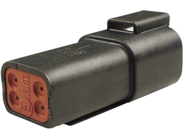 Te Connectivity Dt 04-4 P-Ce02 Rundstift-Steckverbinder Gerade Gesamtpolzahl: 4 Serie (Rundstiftverbindung): Dt 1 Stk